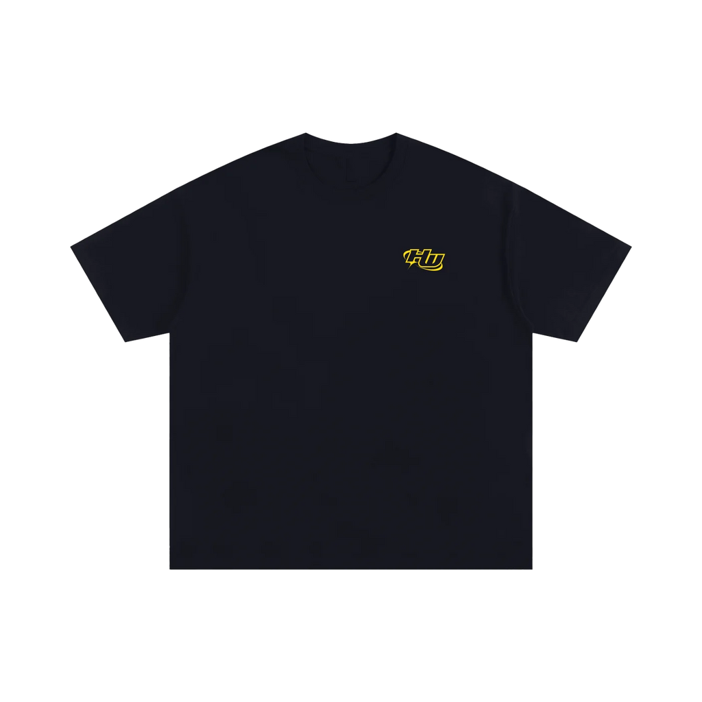 Black Hardwerke streetwear tee front stylin logo y2k aesthetic 